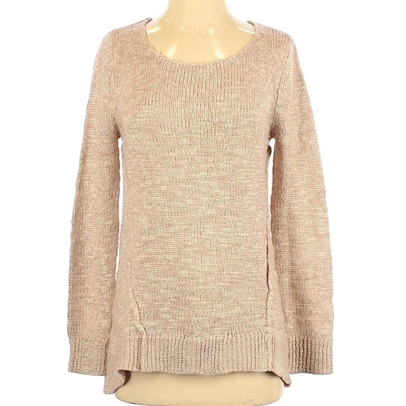 Nordstroms BP. Taupe Sweater | Tan Knit Scoopneck
